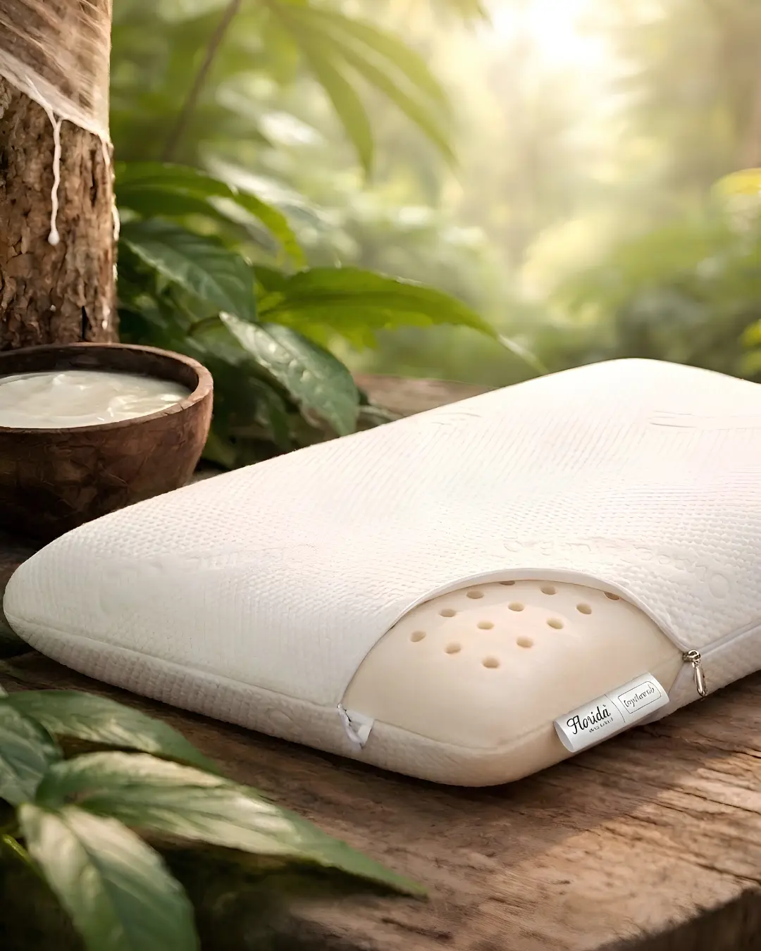 Latex Ultra Slim Orthosleep Pillow | 100%Pure Latex | Florida Sleep (Standard Size (16 × 27 inches))